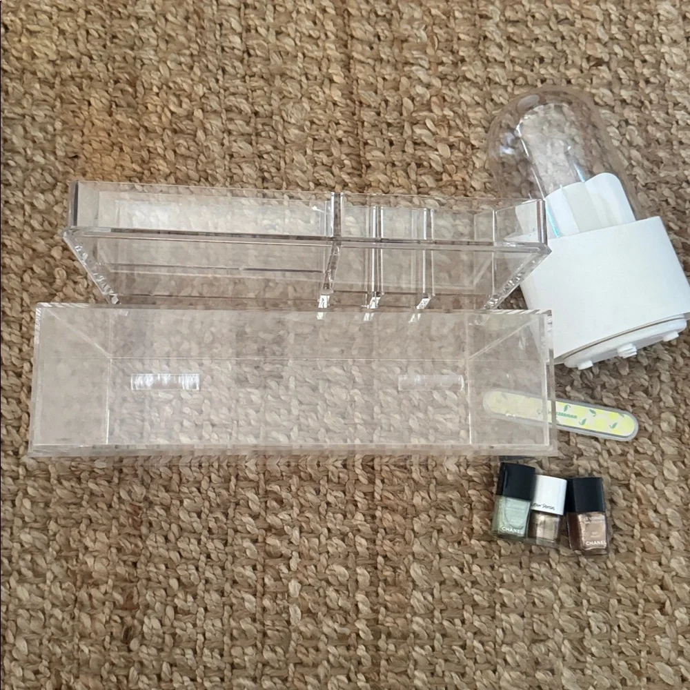 Clear Acrylic Organizer brushes holder + more bundle